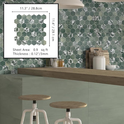The Tiles Plaza 10-Sheet Peel and Stick Backsplash, Stick On Tiles - Image 3