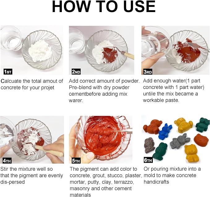 Concrete Cement Red Iron Oxide Pigment Powder, Dye Color - Image 2