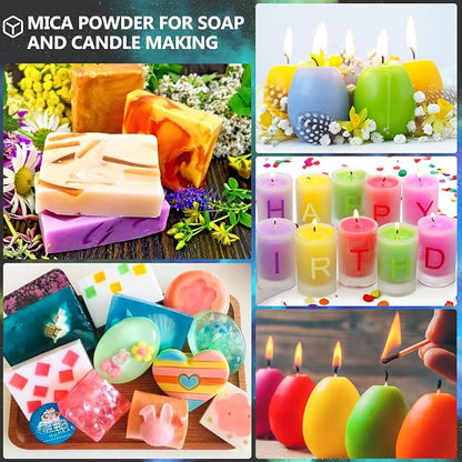 CHANGTIKEJI Mica Powder，36 Colors - 10g/Bottle of Natural Pigment Powder - Image 7