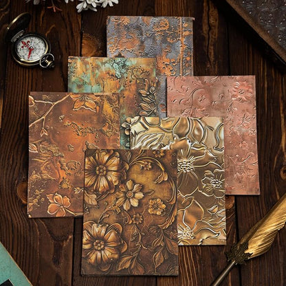 Vintage Floral Scrapbook Paper Set, Scrapbooking, DIY Crafts, and Art Supplies - Image 4