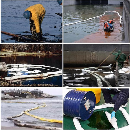 XIFENG Oil Absorbent Socks Oil Boom Soak up Oil Diesel Fuel Hydrocarbon Based - Image 6