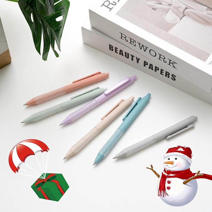 Linbsunne Ballpoint Pens Medium Point 1mm Black Pen - Image 5