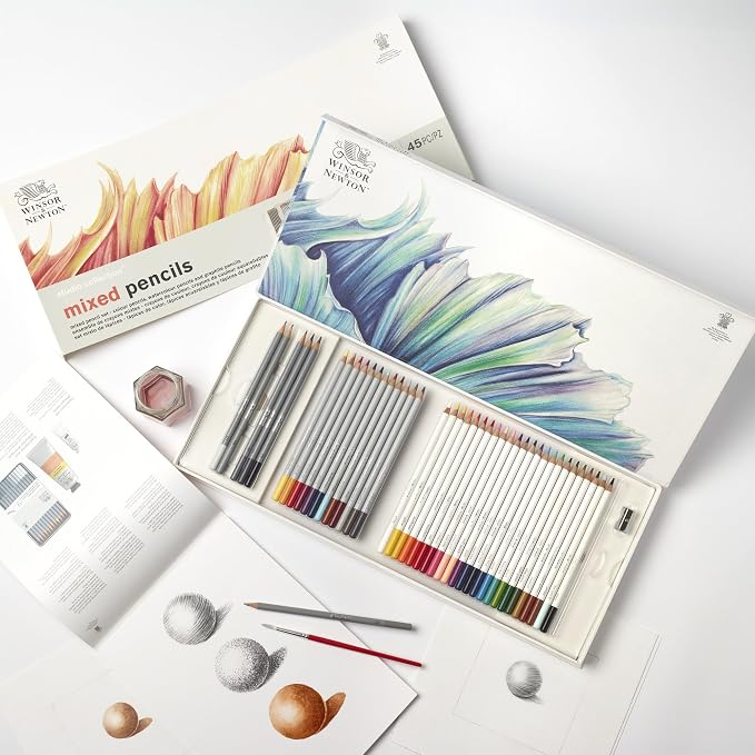 Winsor & Newton Studio Collection Artist Pencils, Mixed Pencil Box Set - Image 7