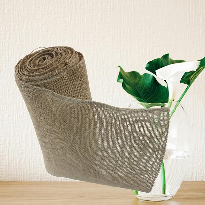 12" Wide Natural Burlap Fabric - Image 4