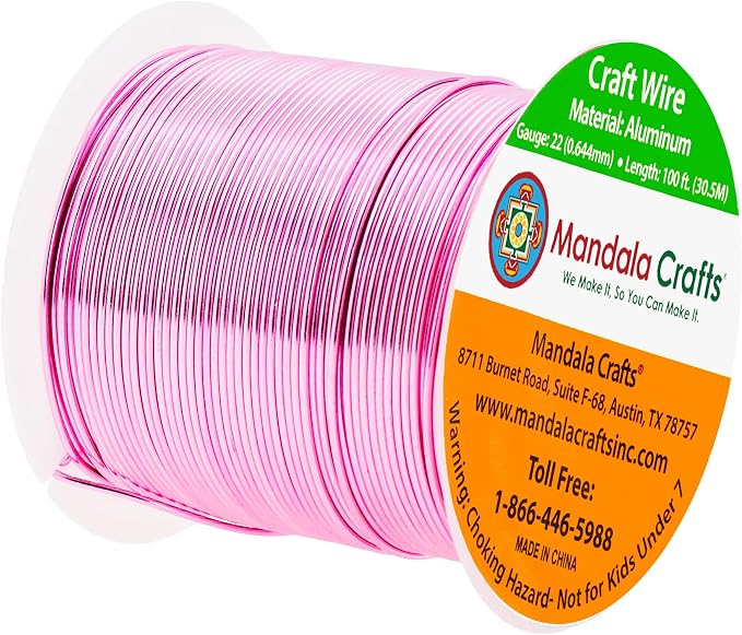 Mandala Crafts 22 Gauge Anodized Aluminum Craft Wire - Image 2