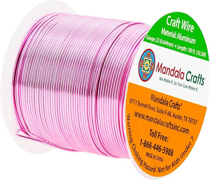 Mandala Crafts 22 Gauge Anodized Aluminum Craft Wire - Image 2