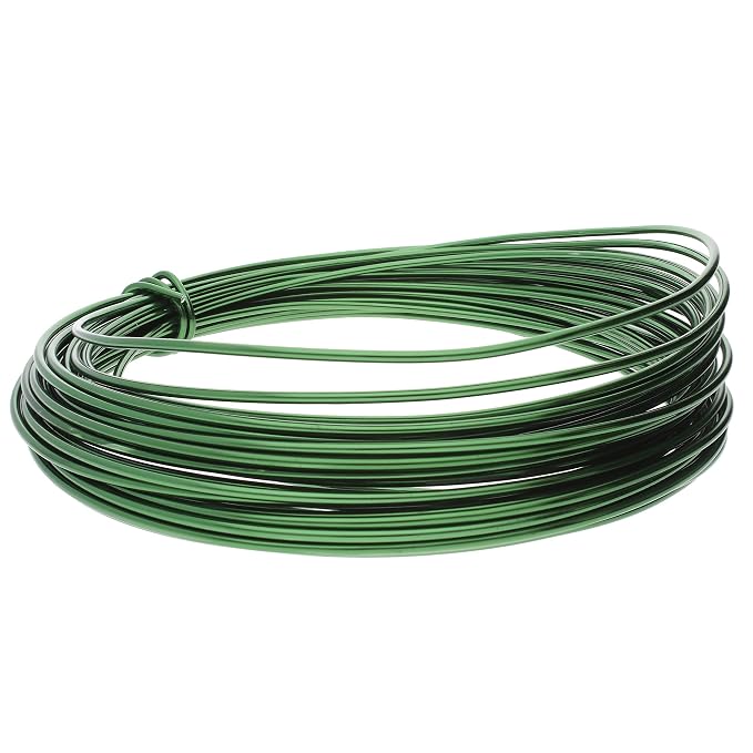 The Beadsmith Anodized Aluminum Wire – 12 Gauge – 39 feet – Kelly Green Color – - Image 2