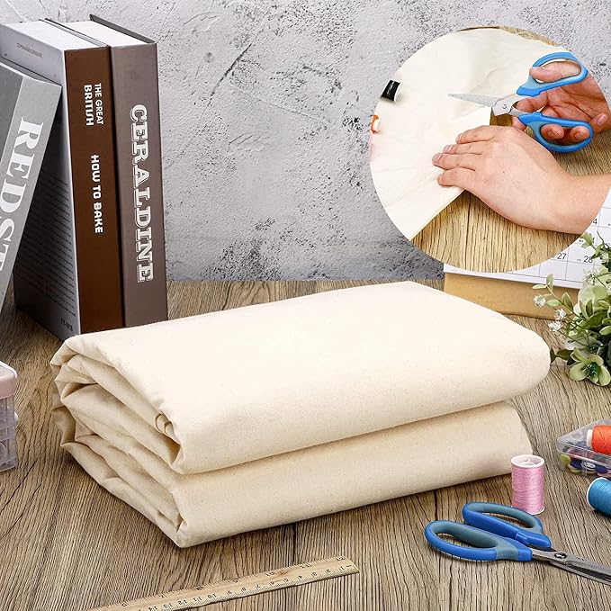 AK TRADING CO. Muslin Fabric/Textile Unbleached - Image 3