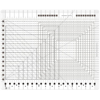 Slotted Quilting Rule, 17-3/4in x 22in, XL Quilting Rulers and Templates by XTLGS