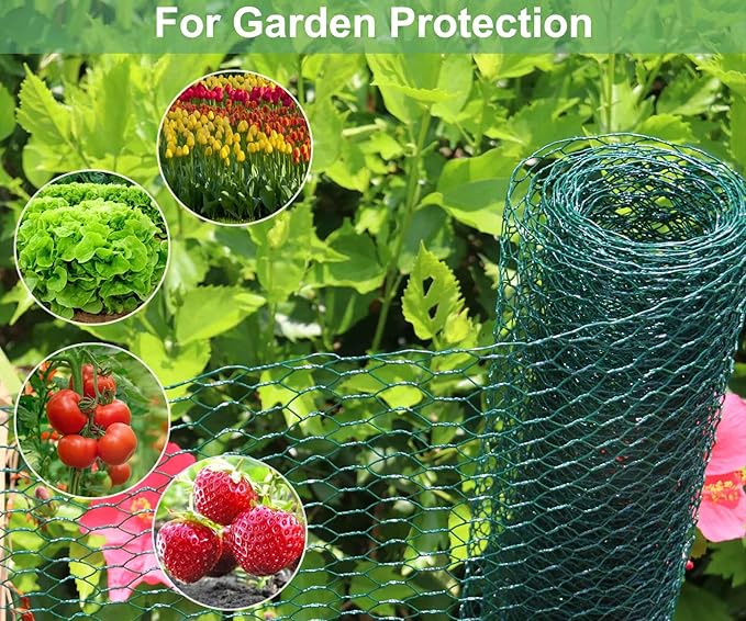 Chicken Wire for Floral Arrangements, 15.7 x 157 Inches Green Mesh, 0.6 Inch - Image 4