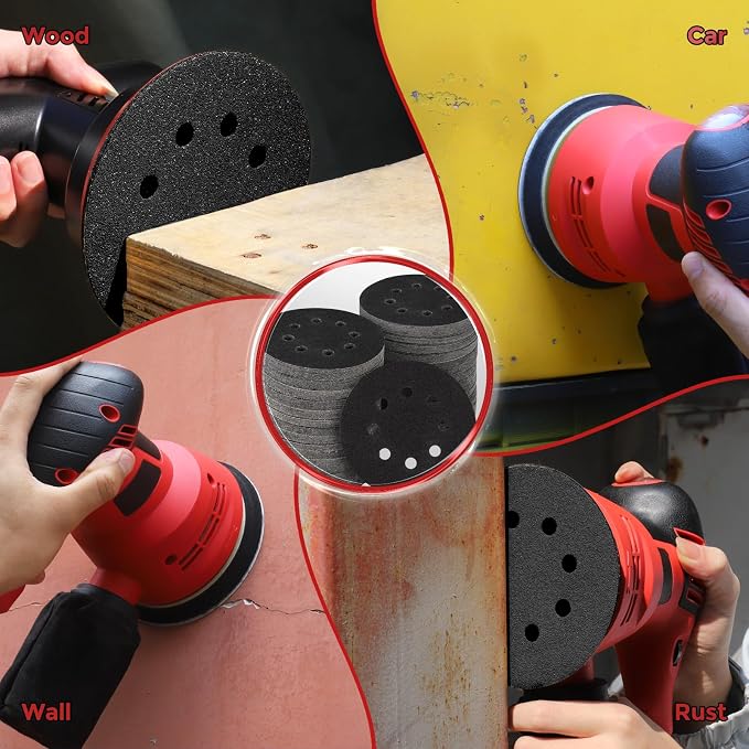 50PCS 5 inch Silicon Carbide Sanding Discs 8000 Grit, Wet Dry Orbital 5 Sander - Image 7