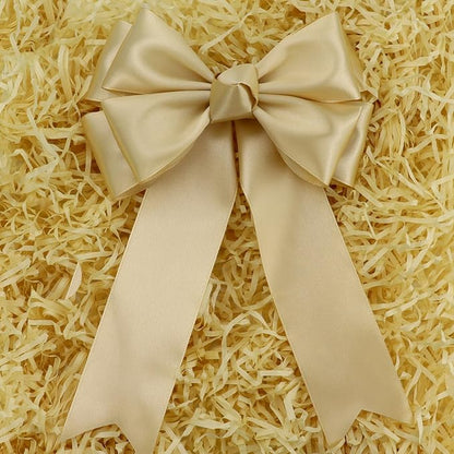 Champagne Solid Satin Ribbon 2 Inch 25 Yards Solid Polyester Fabric Ribbon - Image 5