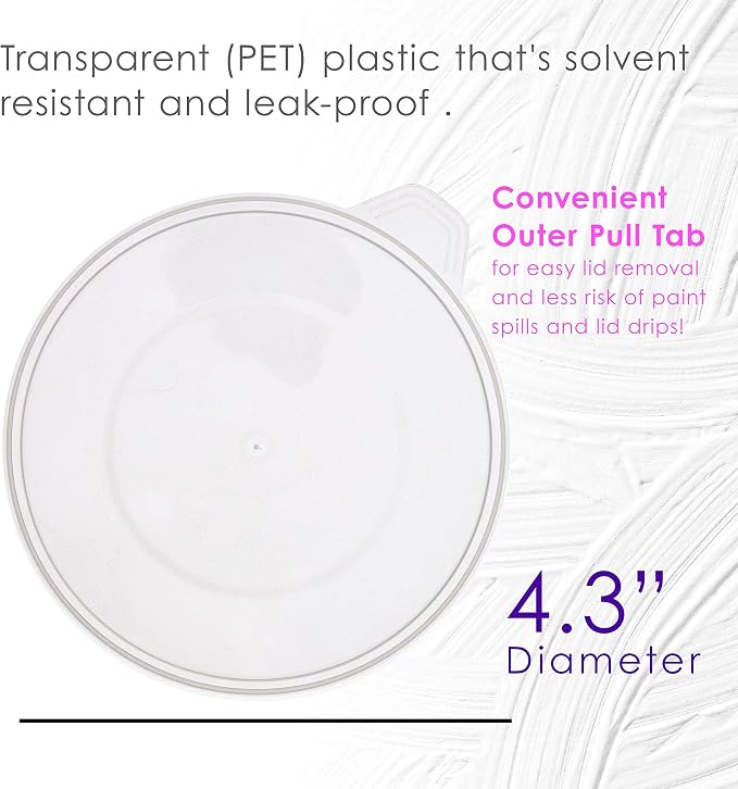 Pouring Masters 12-Pack Mixing Cup Lids - Image 3