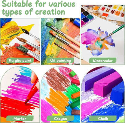 ESRICH Mini Canvases for Painting, 4x4In Canvas in Bulk 200Pack Small Canvas - Image 4