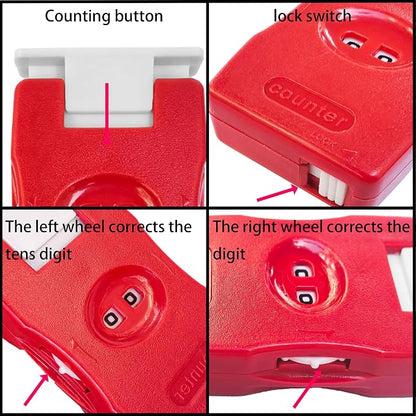 2 Pieces Knitting Counter, Needle Marking Tool, Plastic Knit Counter, Knitting - Image 3
