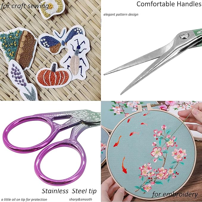 BIHRTC 3.6 Inch Small Crane Precision Detail Scissors Protective Leather Cover - Image 7