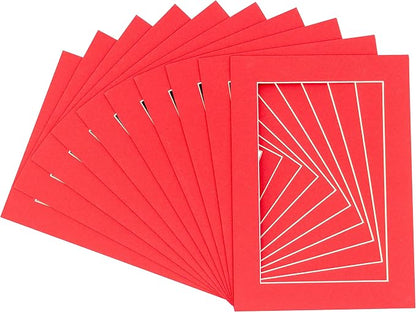 Pack of 25 Acid Free 8.5x11 Mats Bevel Cut by Poster+Palooza