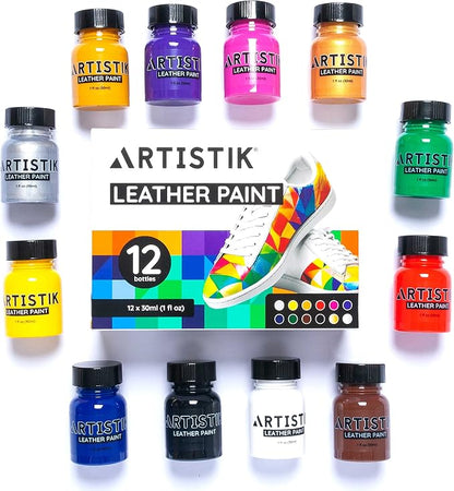Leather Paint Set with Brushes - Image 2