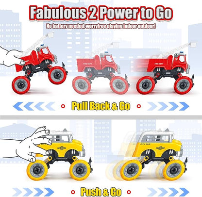 LUDILO Kids Boys Toys Age 4-6 5-7 6-8: 4 PCS DIY Assembly Building City Bus - Image 4