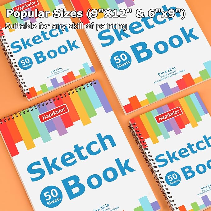 Hapikalor Drawing Pad for Kids, Sketch Pads 50 Sheets, Drawing Paper for Kids - Image 7