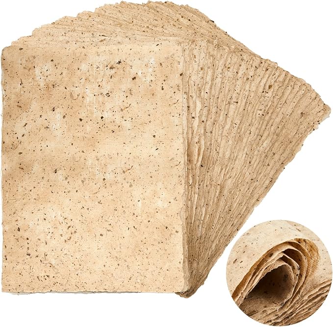 Henoyso 60 Pcs 16 x 12 Inches Mulberry Rice Paper, Handmade Decoupage Paper by Henoyso