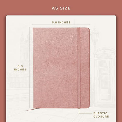 Beechmore Books A5 Sketch Book – 5.8"x8.3" Premium Vegan Leather Hardcover - Image 3