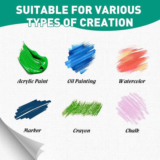 FUMILE Canvases for Painting 11x14 Inch 10 Pack, Canvas Boards for Painting - Image 4