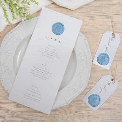 PONATIA Dusty Blue Wax Seal Stickers - Image 8