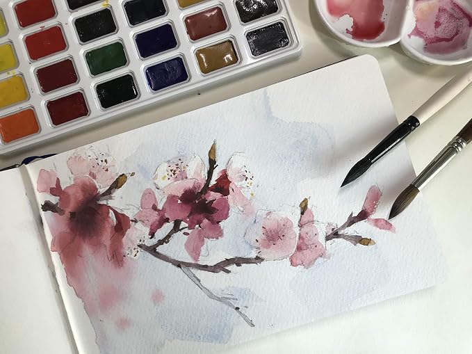tumuarta Watercolor Journal, 140 LB, 300 GSM, Cotton Paper, Cold Press - Image 7