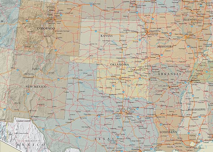 24x36 United States, USA Contemporary Premier Wall Map Poster - Image 3