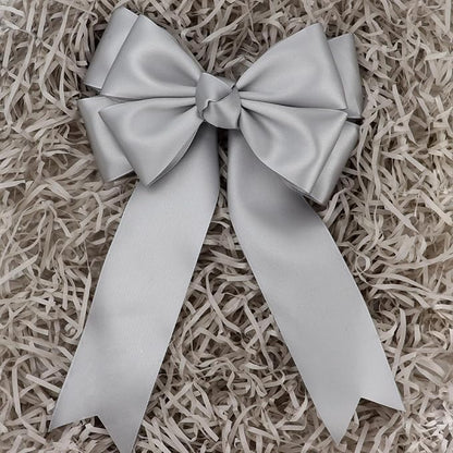 Gray Solid Satin Ribbon 2 Inch 25 Yards Solid Polyester Fabric Ribbon - Image 5