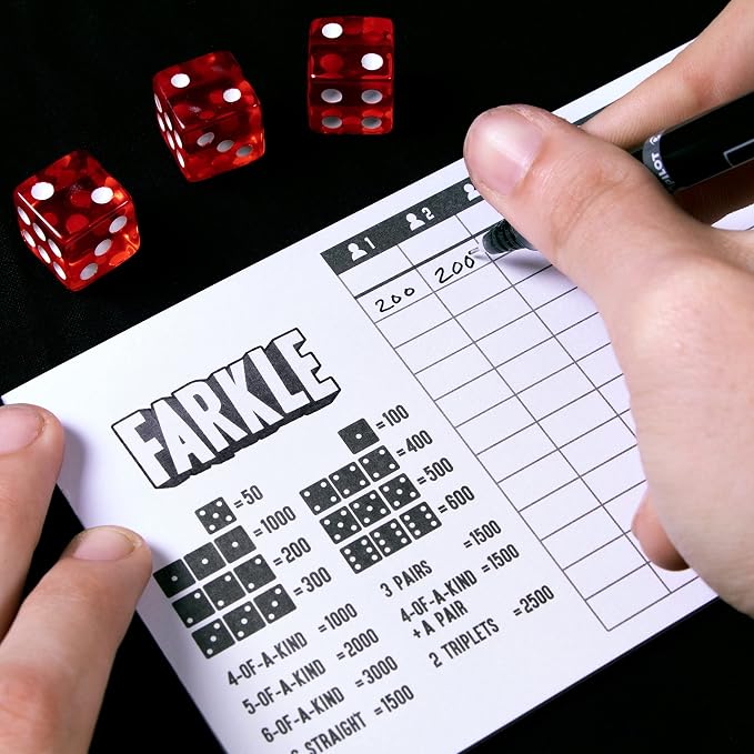 Brybelly Farkle Scorecards – Set of 75 Replacement Score Sheets - Image 3