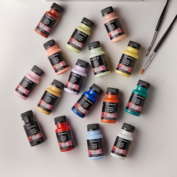 GRANOTONE Acrylic Paint Set | Glows in Black Light | Non-Toxic & Vibrant Paint - Image 2
