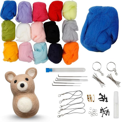 Incraftables Felting Needles Wool Roving Kit by Incraftables