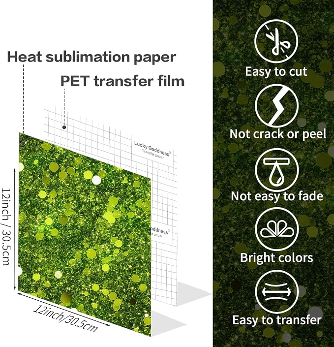 Glitter Sublimation Transfer Sheets - Image 6