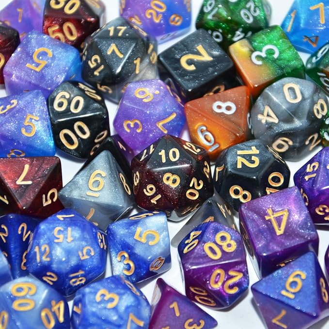 SmartDealsPro 6 x 7 Sets Glitter Polyhedral Dice Sets - Image 6