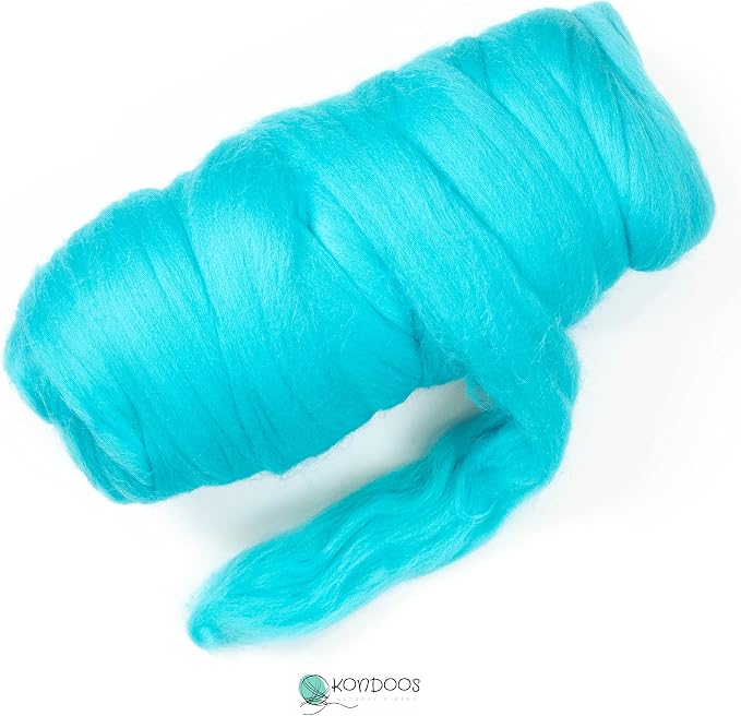 Kondoos Colored Natural Wool roving, 1 lb. Best Wool - Image 4