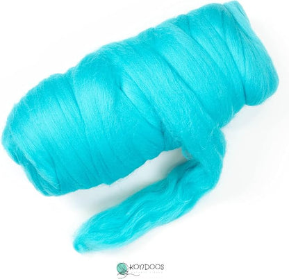 Kondoos Colored Natural Wool roving, 1 lb. Best Wool - Image 4