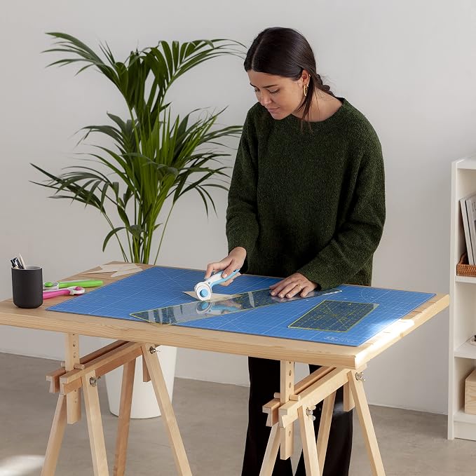 Elan Cutting Mat A1 Blue, Large Self Healing Cutting Mat 24 x 36 Inch, 5-Ply - Image 8