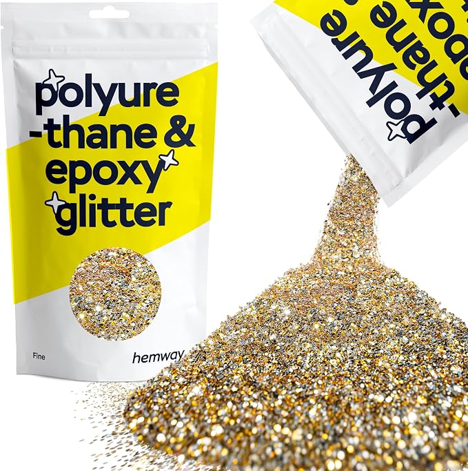 Hemway Polyurethane & Epoxy Resin Glitter 100g / 3.5oz Metallic Crystal Flake by Hemway
