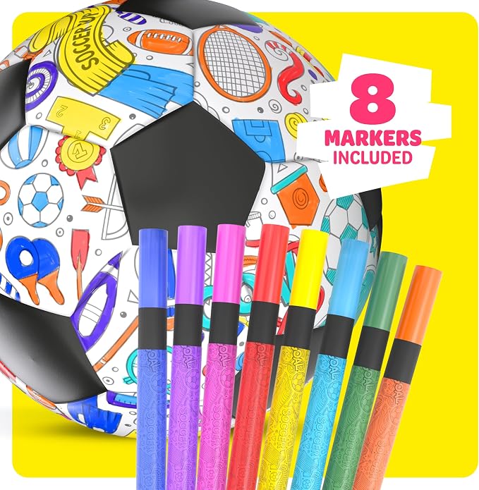Soccer Ball Coloring Kit for Kids - Image 3