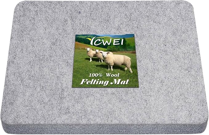 YCWEI YCWEI Needle Felting Pad, 100% Natural Wool Needled Felting Mat, Thick by YCWEI