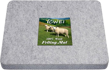 YCWEI YCWEI Needle Felting Pad, 100% Natural Wool Needled Felting Mat, Thick by YCWEI