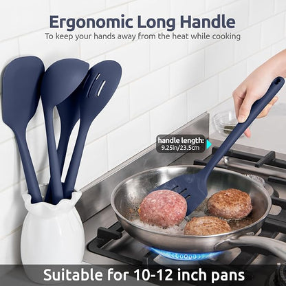 Silicone Kitchen Cooking Utensil Set: U-Taste High Heat Resistant 13.6in - Image 6