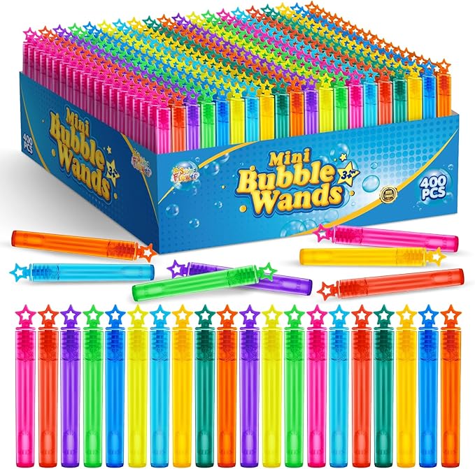 SpringFlower 400 PCS Mini Bubble Wand, Bubble Bulk by SpringFlower