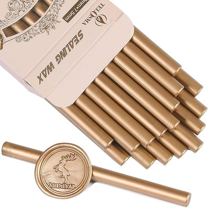Classic Antique Gold Sealing Wax Stick, Wax Seal Stick by TELOSMA