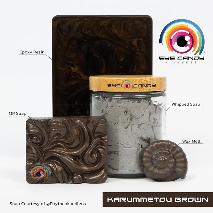 Eye Candy Premium Mica Powder Pigment “Karummetou” Multipurpose DIY Arts and - Image 3