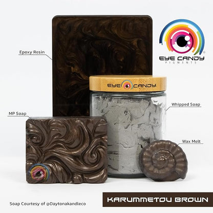 Eye Candy Premium Mica Powder Pigment “Karummetou” Multipurpose DIY Arts and - Image 3