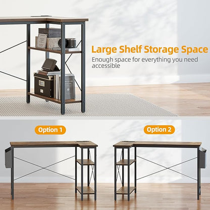 TIQLAB L Shaped Computer Desk - Image 4
