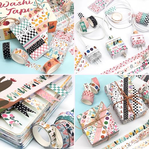 55 Rolls Holiday Washi Tape Set - Image 5